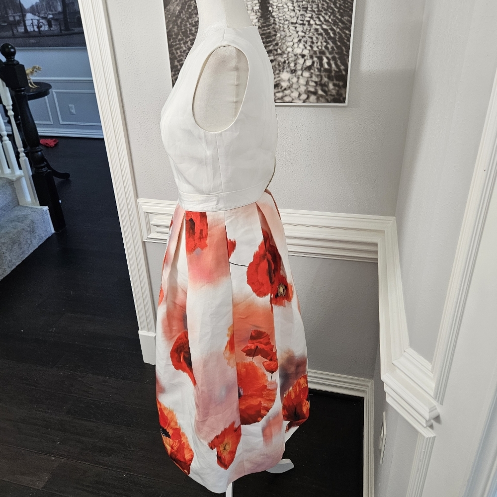 Ted Baker London Micla Poppy Flower Dress ted size 0 US 2 - Picture 8 of 13